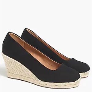 J. Crew Canvas espadrille wedges